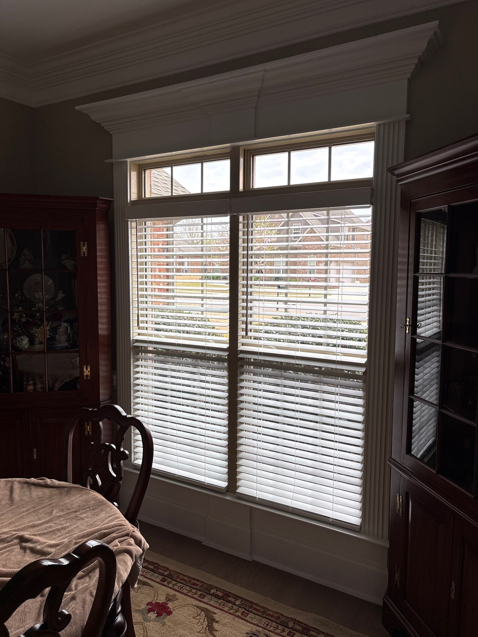 Faux Wood Blinds Project in Madison by Blinds and Borders