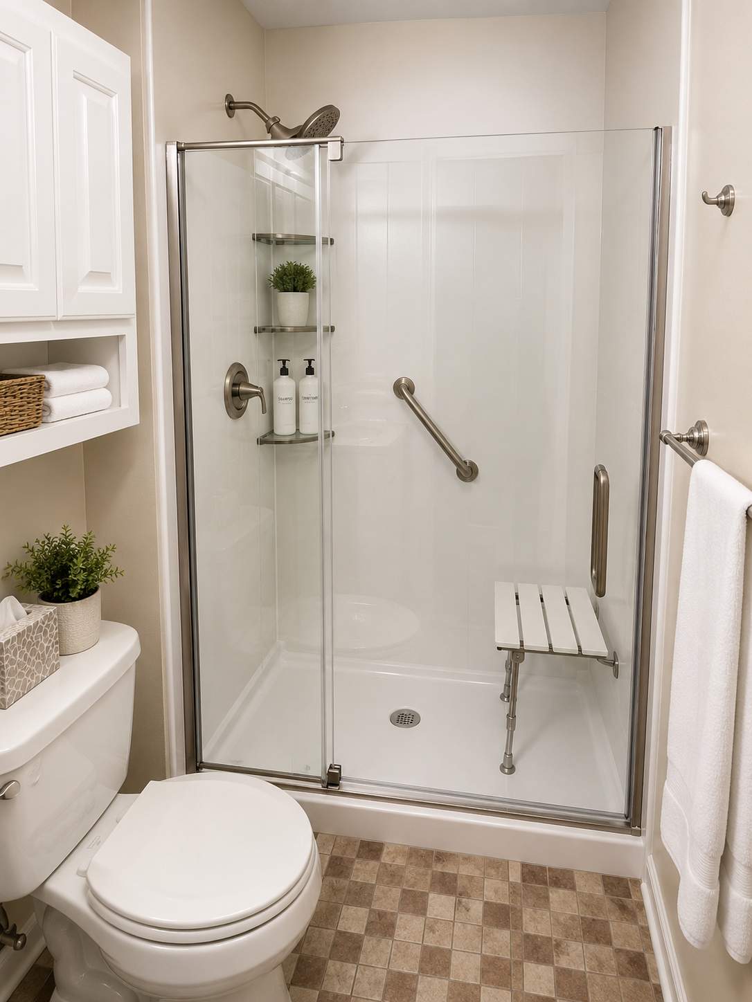 Accessible Tub-to-Shower Conversion - Bel Air, MD by Remodel Now