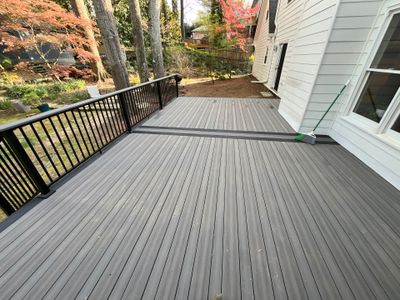 Deck Resurface using Deckorators Voyage Series and ALX Contemporary Cable Railing