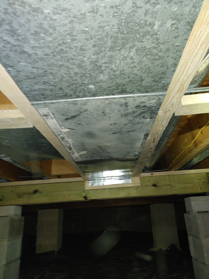 Crawl space encapsulation and Waterproofing using Structural Wood and Steel Reinforcements by Toledo Basement Repair 