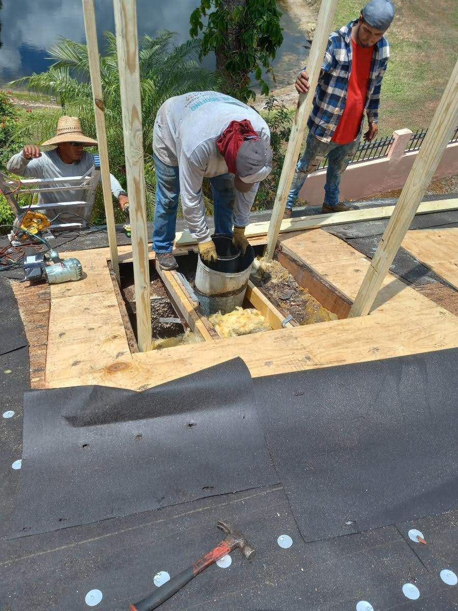 Complete Chimney Rebuild + Tile & Flat Re-Roof  by Morton Roofing, Inc.