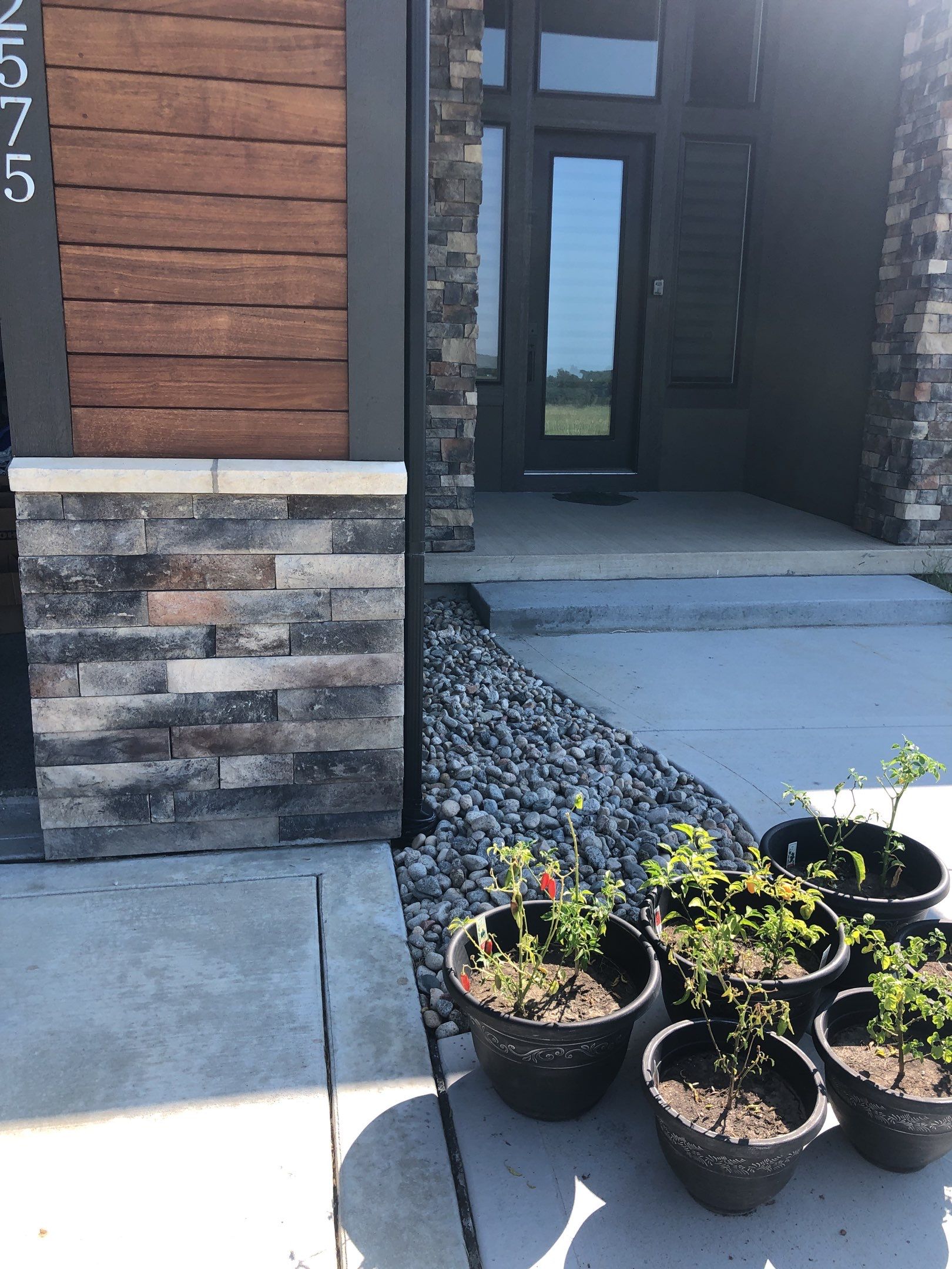 Olathe, KS -- Stoop/Sidewalk Tuscan Overlay by Big Red Decorative Concrete, LLC