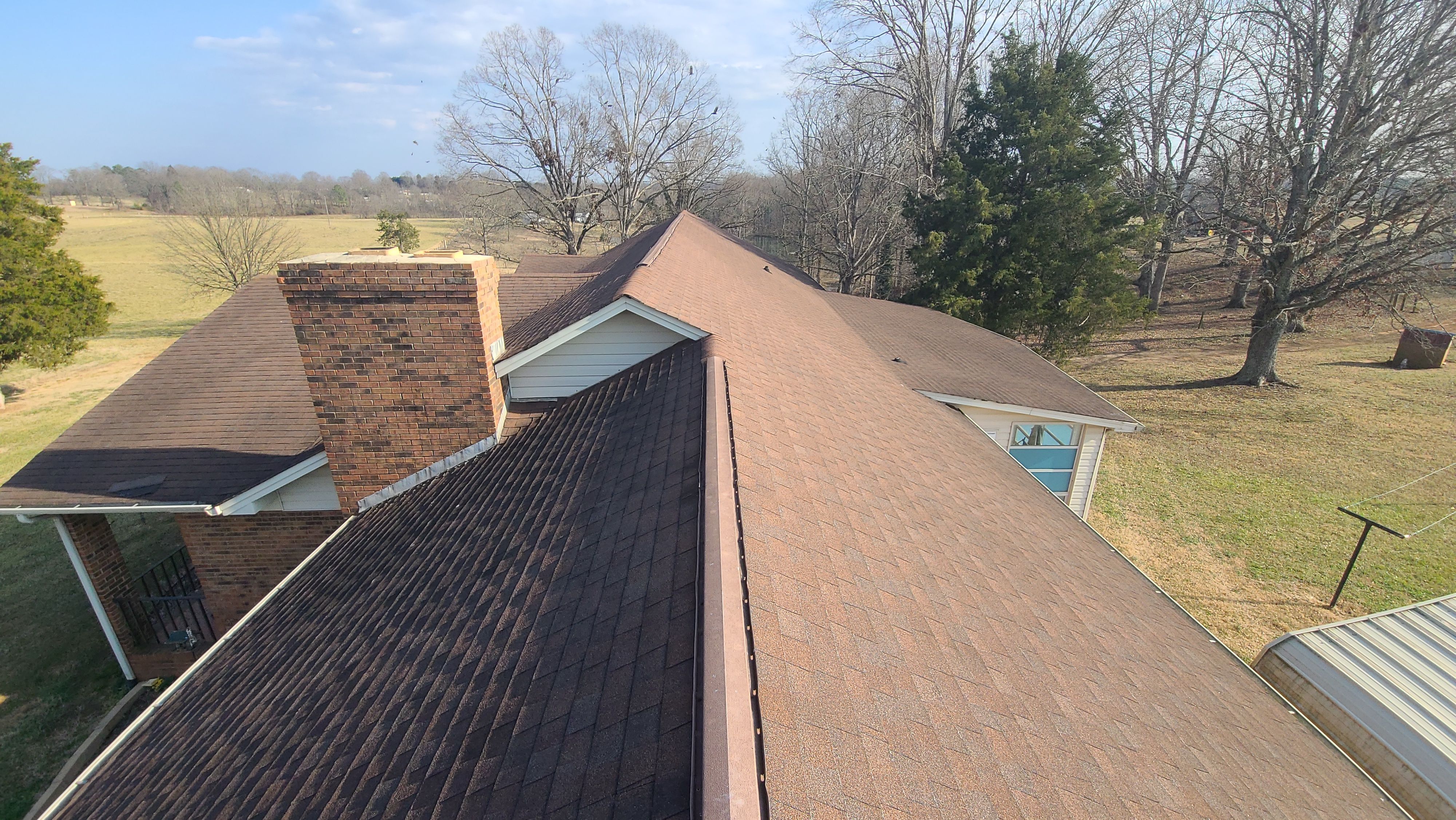 Farm roof job by BROCK BUILDERS 