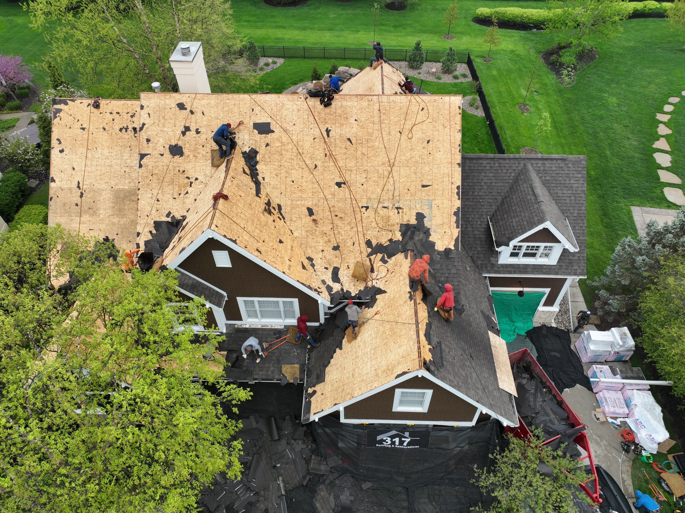 Roof Damage using Owens Corning Duration Storm by 317 Roofing & Restorations