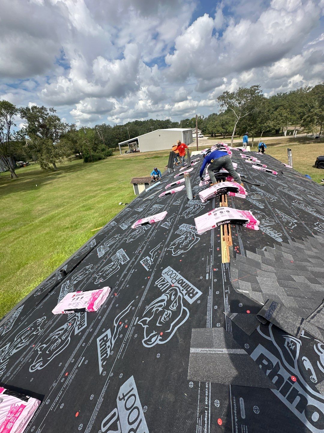 Residential Roofing Installation using Owen's Corning Duration (Lifetime) Shingles by Roof Repair Company
