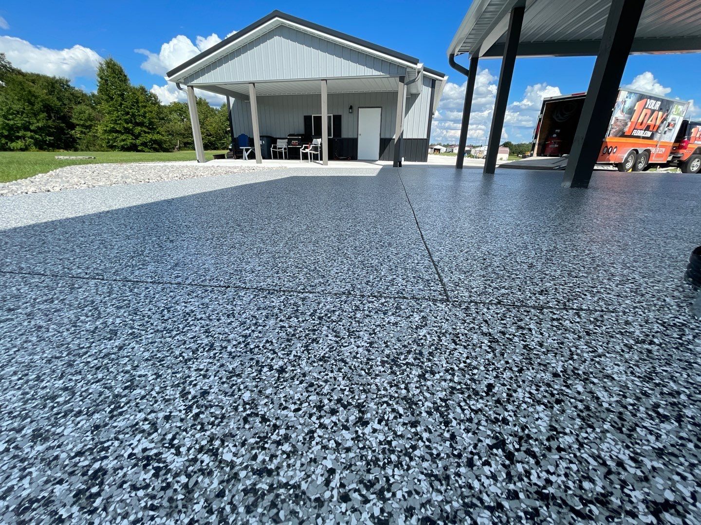Patio Installation using Domino by Your1DayFloor.com
