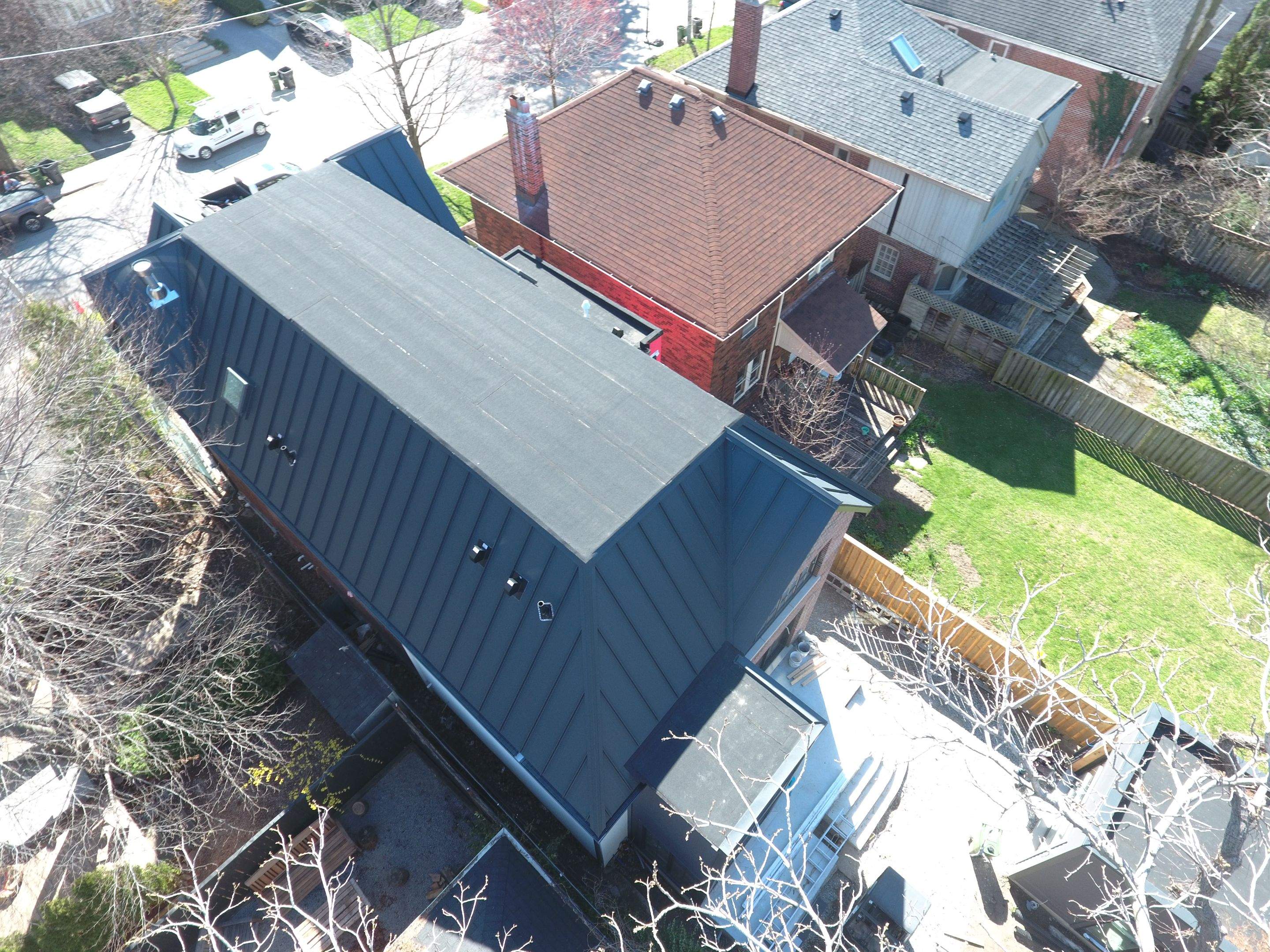 New Home Construction using 24 Ga Standing Seam Metal by Jay Carter Roofing & Sheet Metal