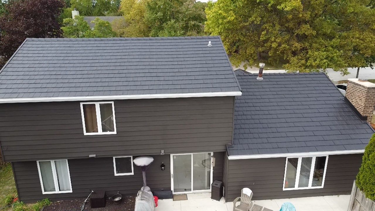 Full Exterior Home Transformation – Metal Slate Roof in Fort Wayne, IN by 4Ever Metal Roofing