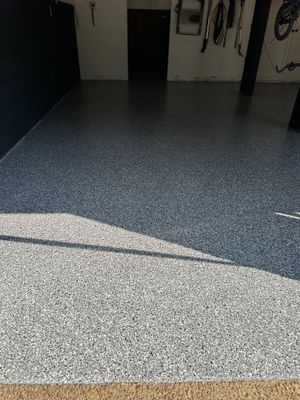 Garage Floor Coating using Wombat
