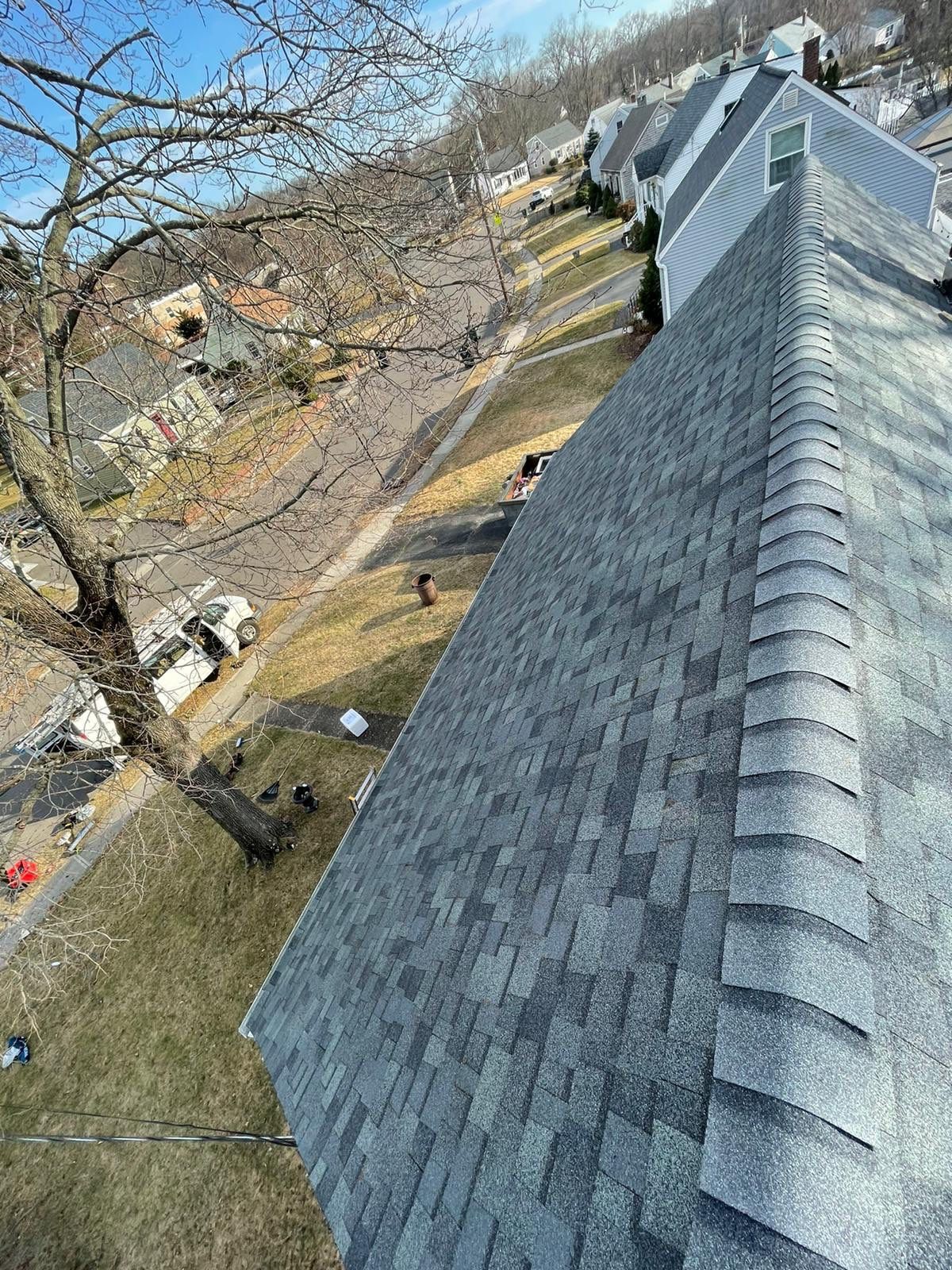 Residential Roofing Installation using Owens Corning TruDefinition Duration - Estate Gray by A Plus Exterior