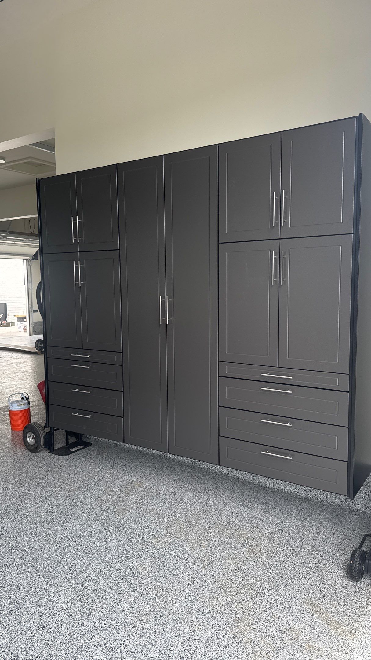 Mark Added Storage Plus A Motorized Lift  by Banner Garage