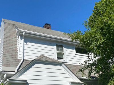 Newton, MA Gutter Installation using 4x5 FiberGlass Gutter