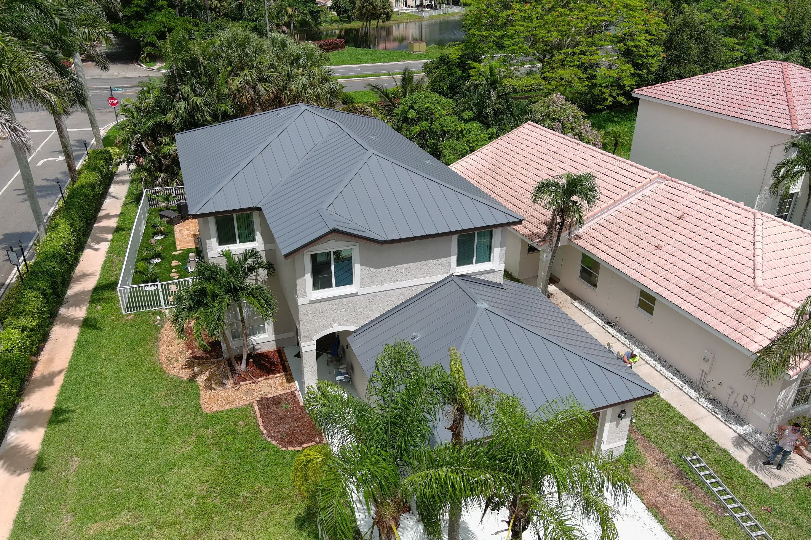 Charcoal Gray Standing Seam by Reimagine Roofing