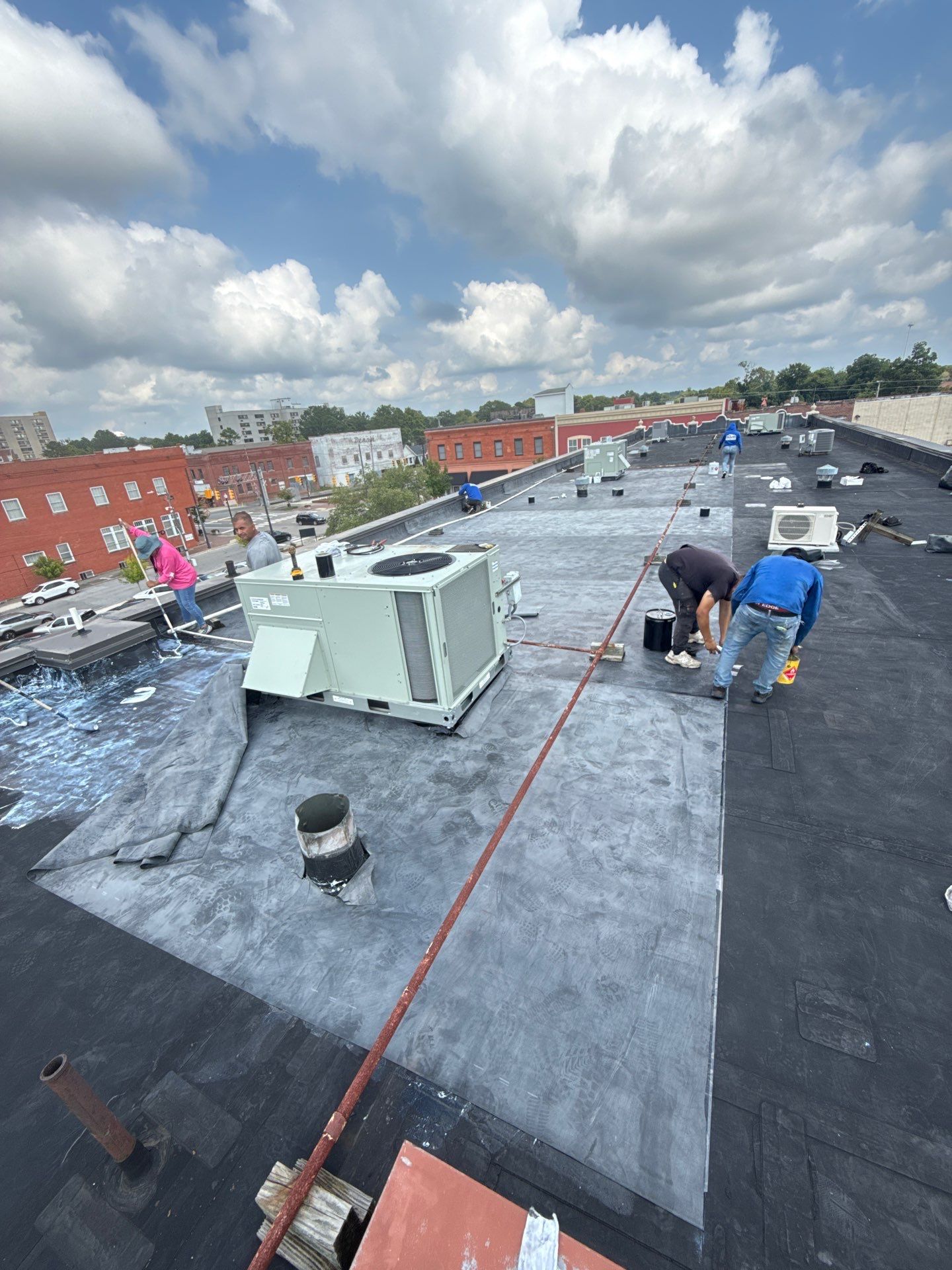 Project in Kinston by Roofing Solutions