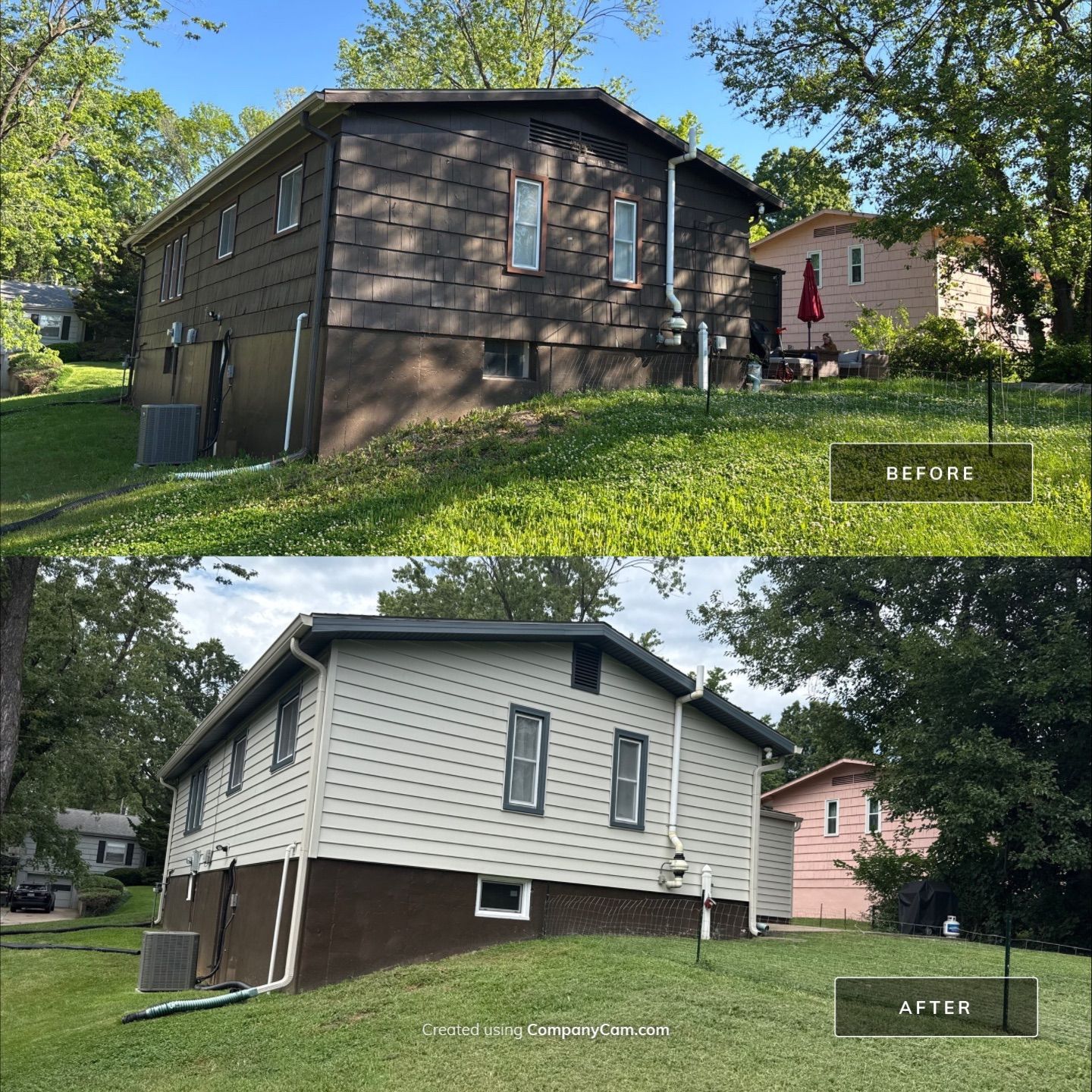 Complete Exterior Transformation With Craneboard Siding and Heartland Windows by EEC Windows, Siding & Roofing