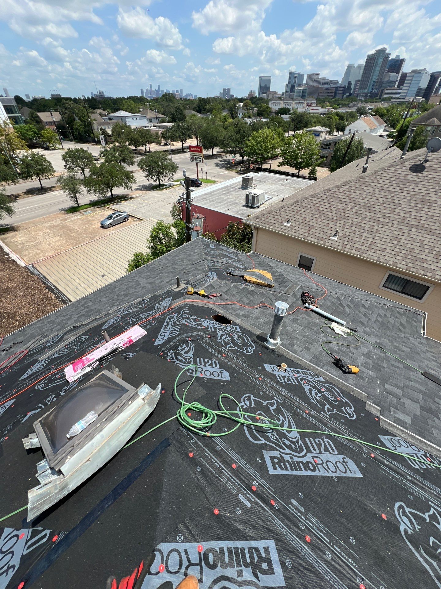 Residential Roofing Installation using Owen's Corning Duration (Lifetime) Shingles by Roof Repair Company
