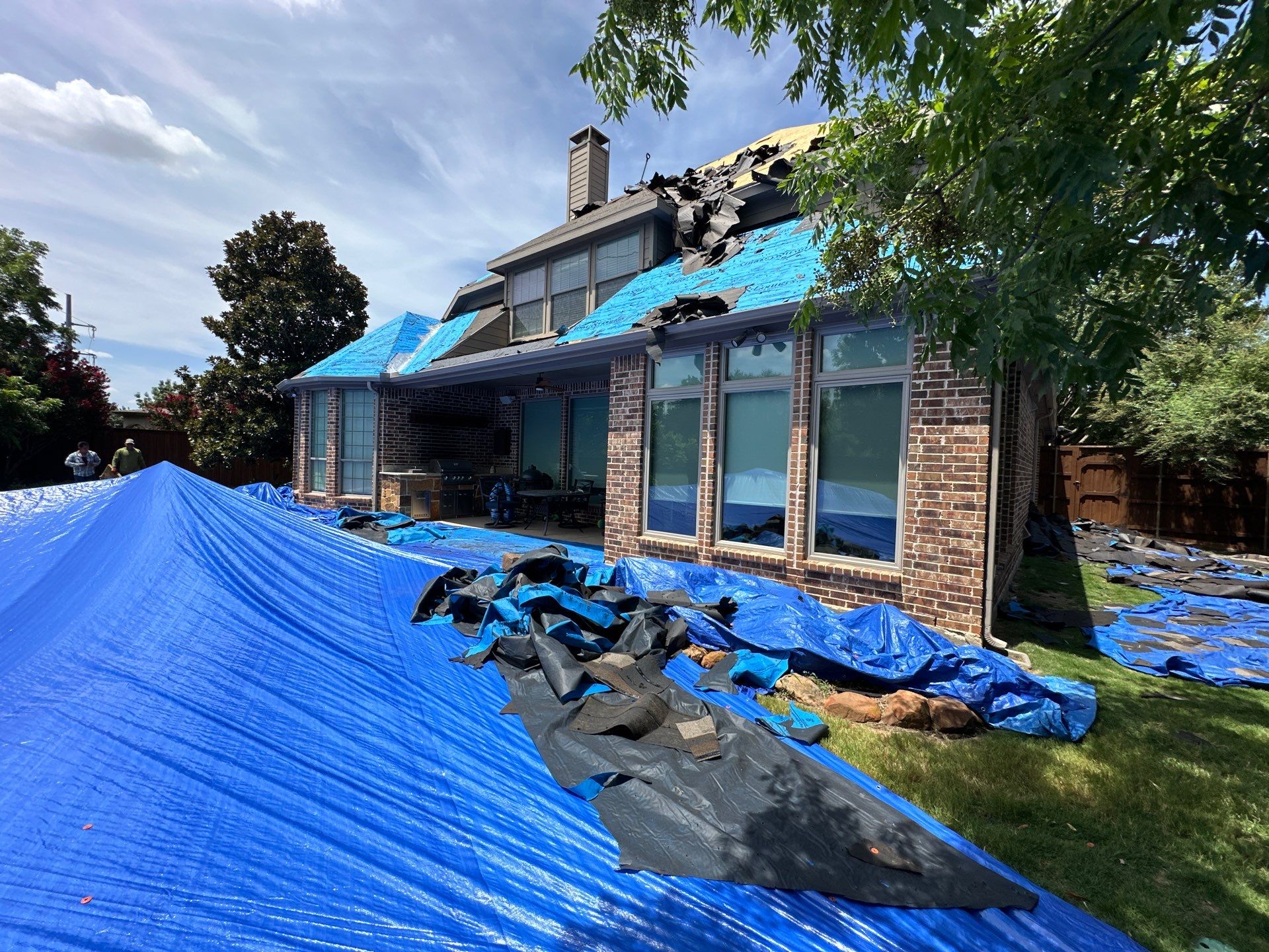 Residential Roof Repair using IKO Dynasty Class 3 Impact Resistant Shingles by Becker Roofing and Exteriors