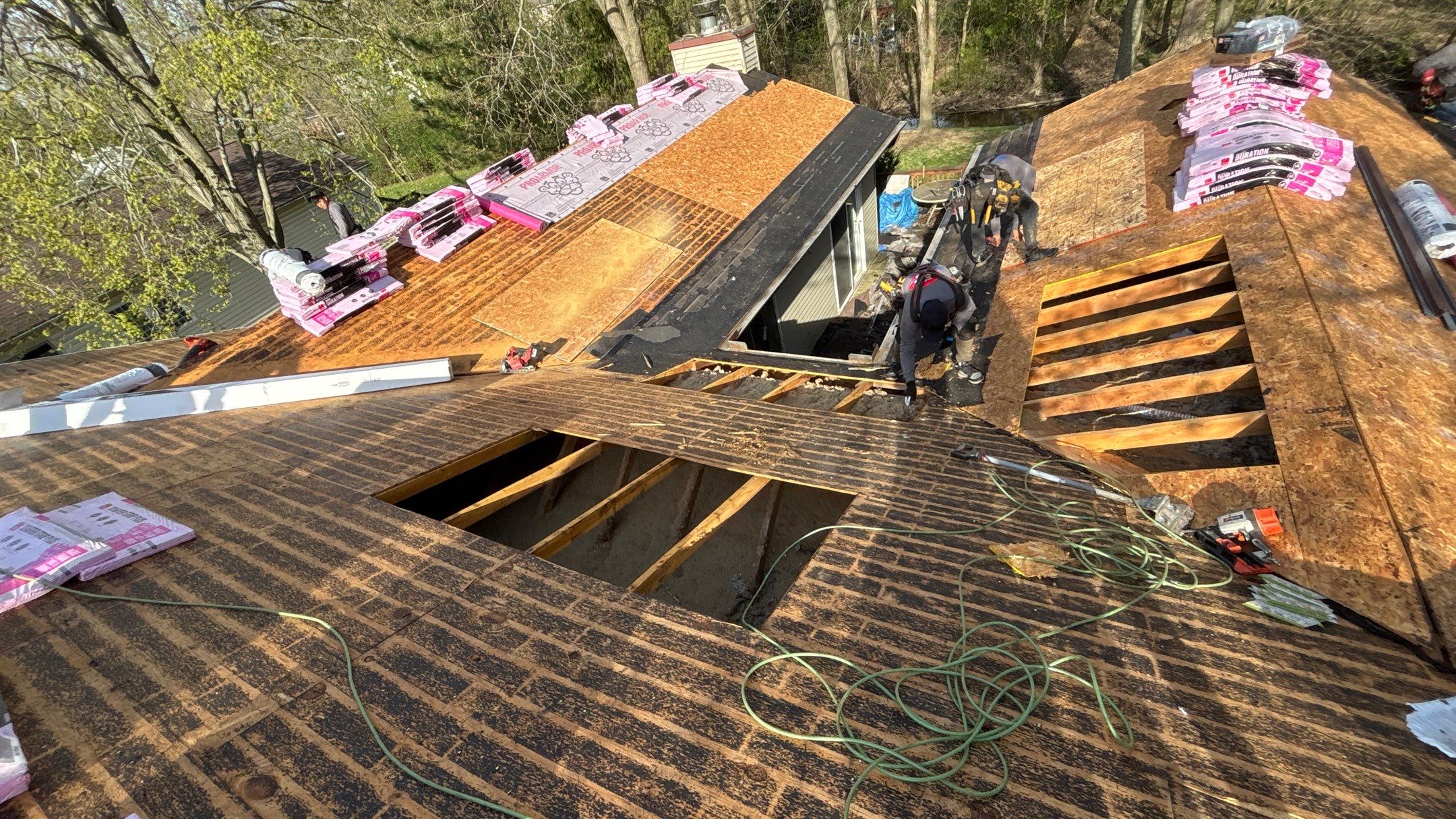 Roof Replacement using Owens Corning Driftwood by 180 Contractors