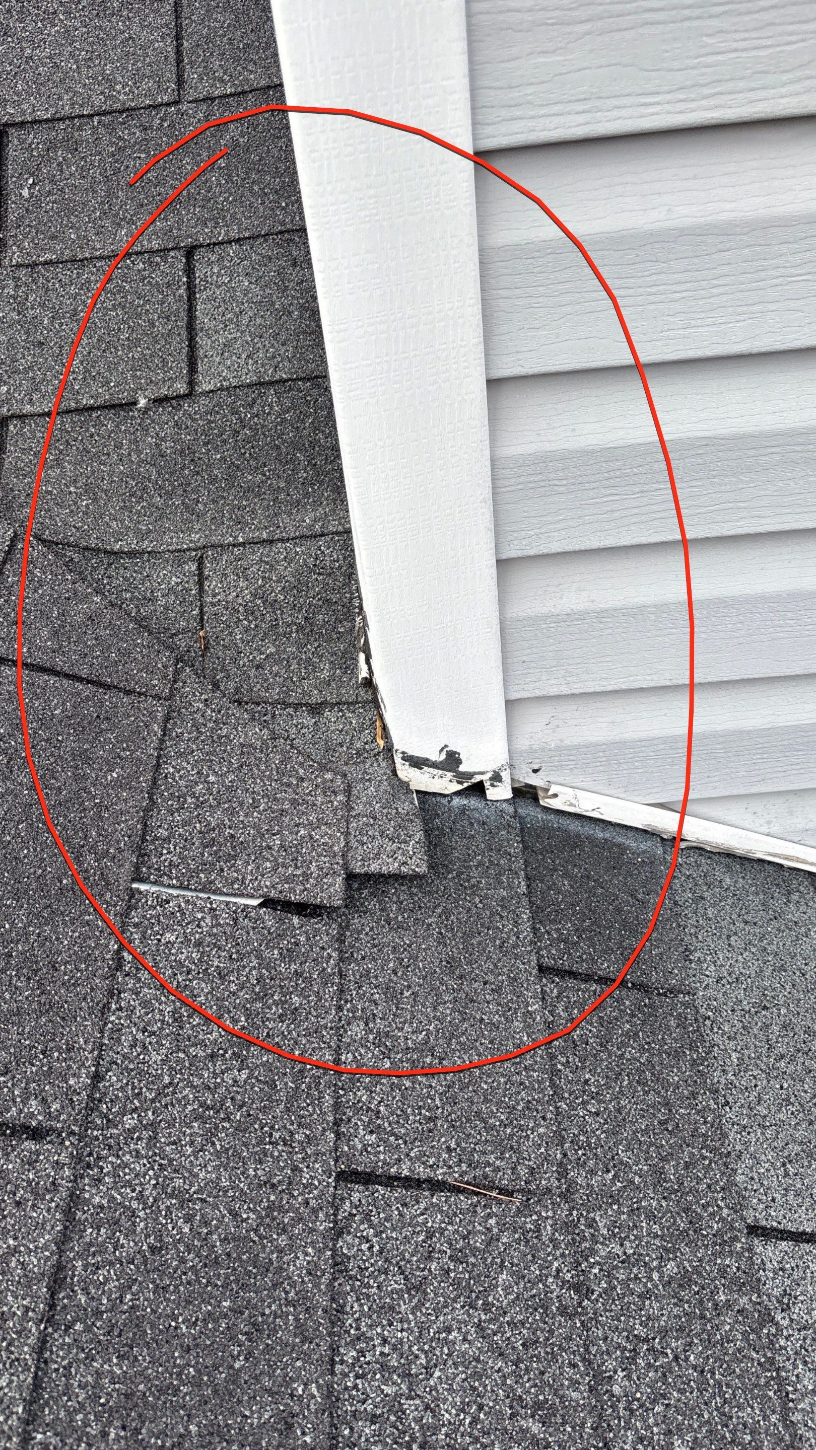 Wrong Installation  by Deerfield Roofing LLC