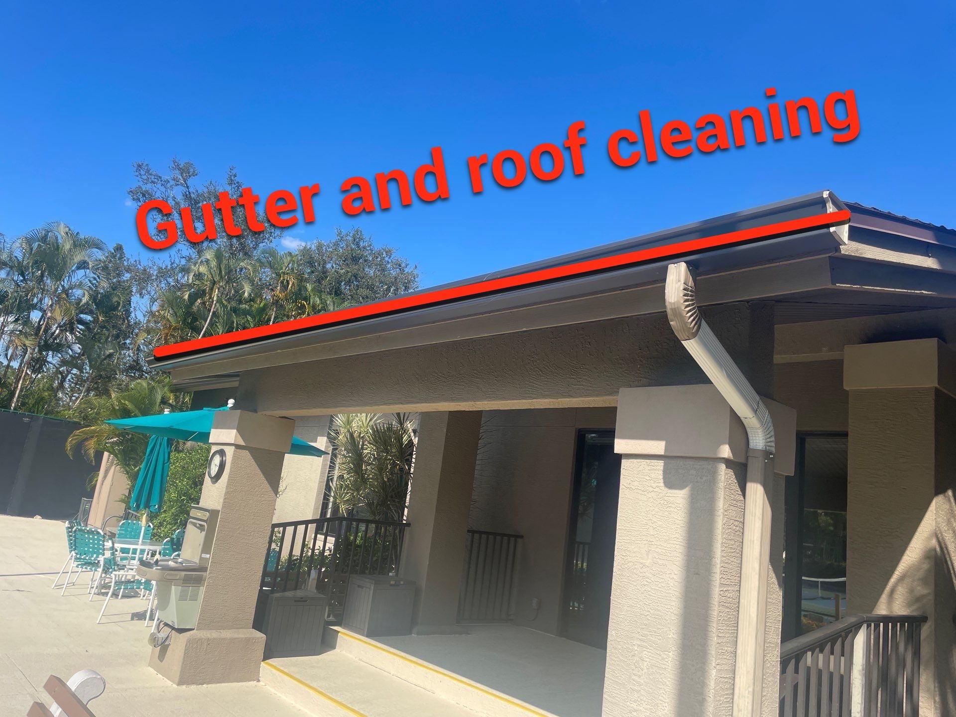 Clean Gutters and Roof in Sarasota FL by Gutter Professors