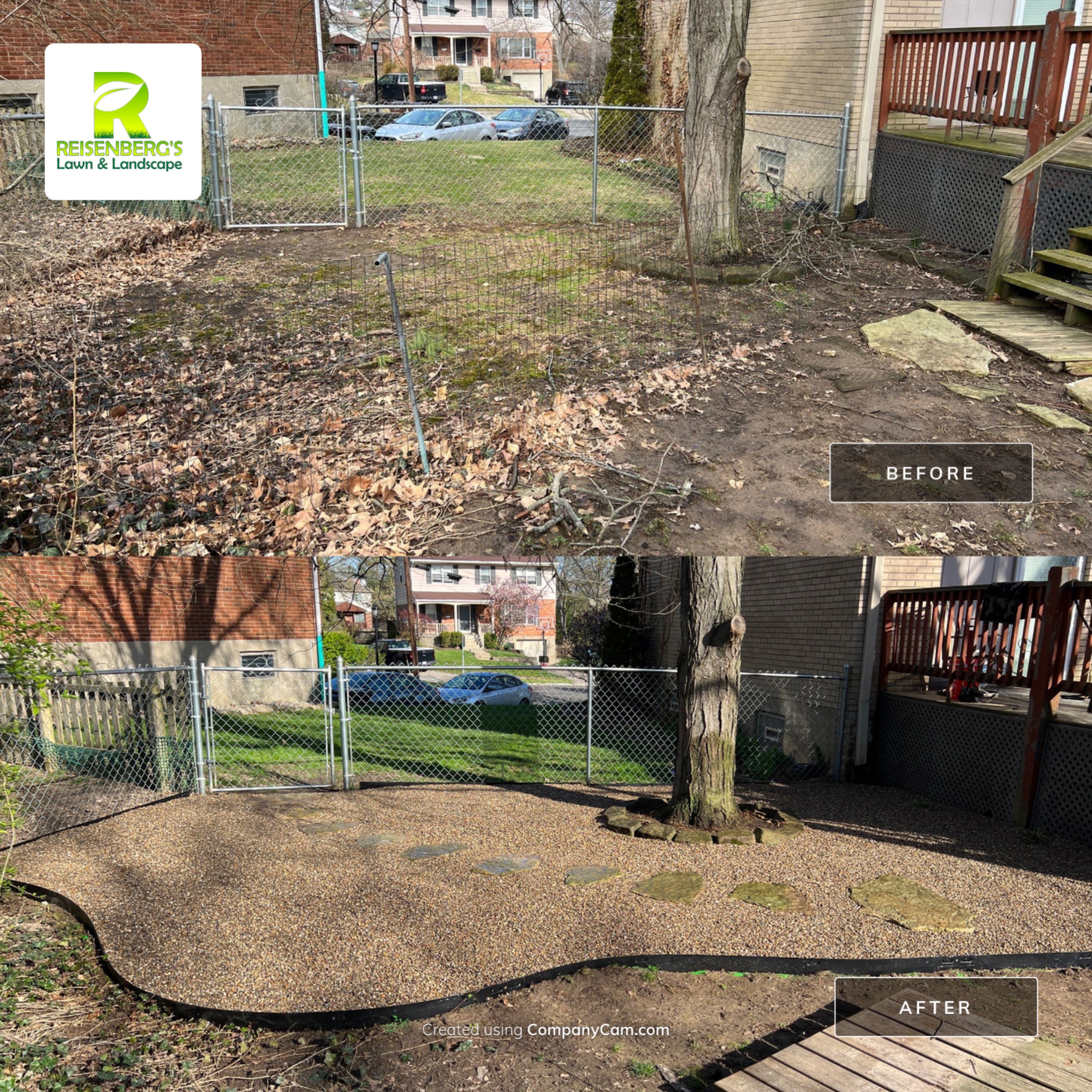 Pet Area & Stepper Path Installation  by Reisenberg’s Lawn & Landscape, LLC