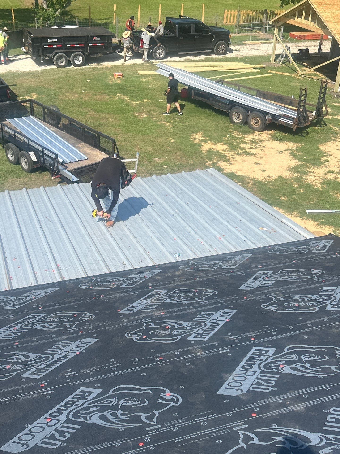 Residential Roofing Installation using Metal by Roof Repair Company