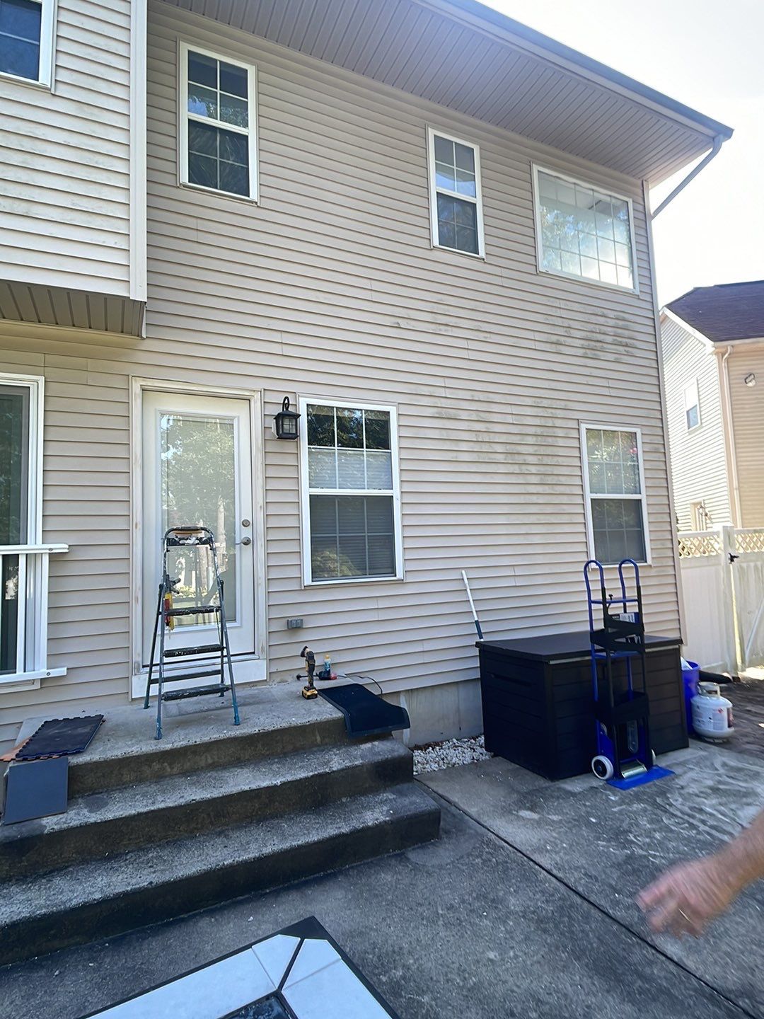 Amazing transformation-House SoftWash & concrete Cleaning by SJ Exterior