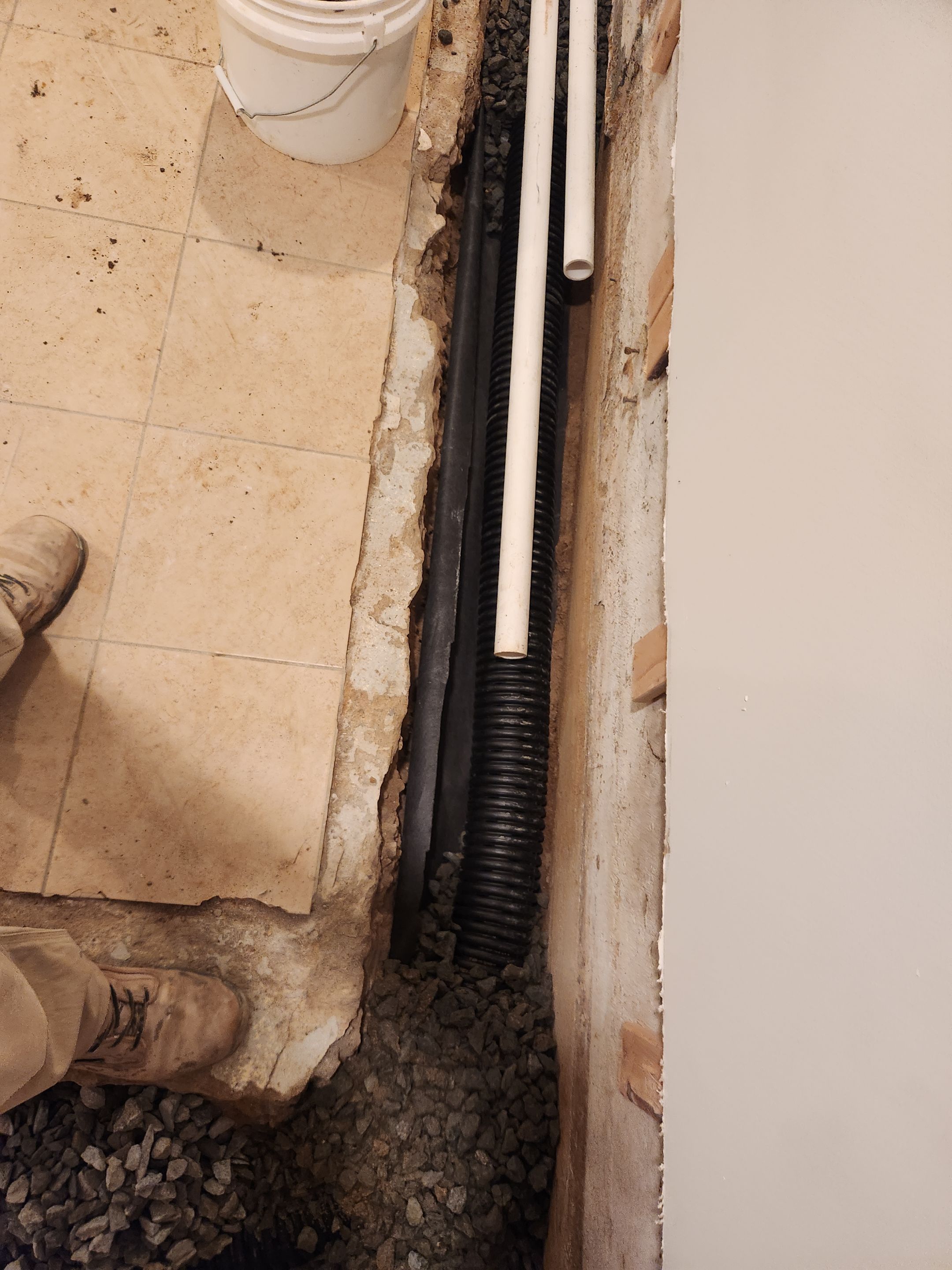 Interior French Drain Newton NJ by Pure Service Pro, LLC 