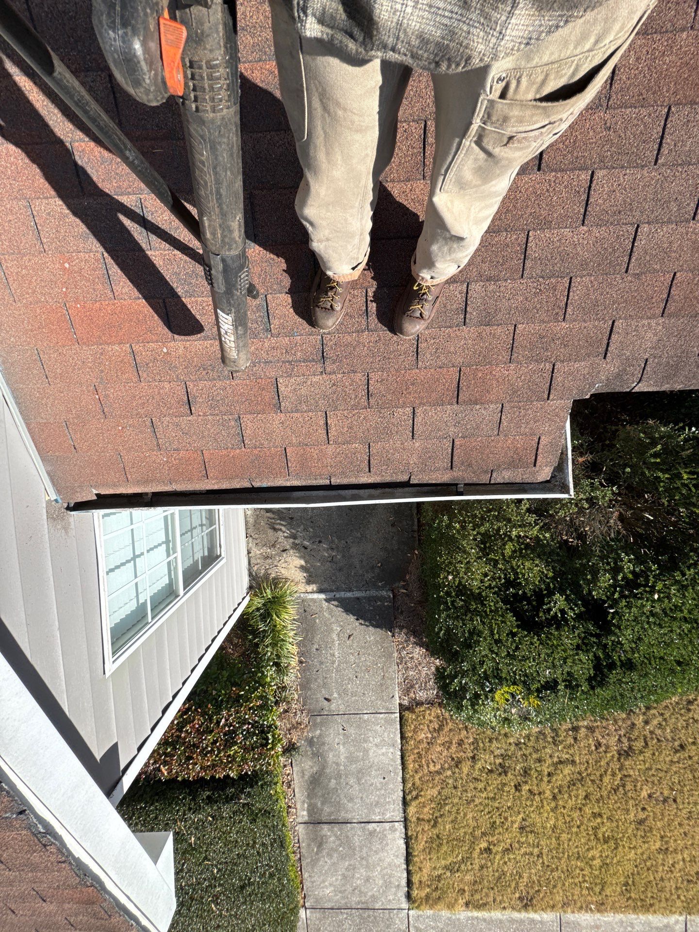 Commercial gutter cleaning Covington & Newton County, GA after photo with clean gutters