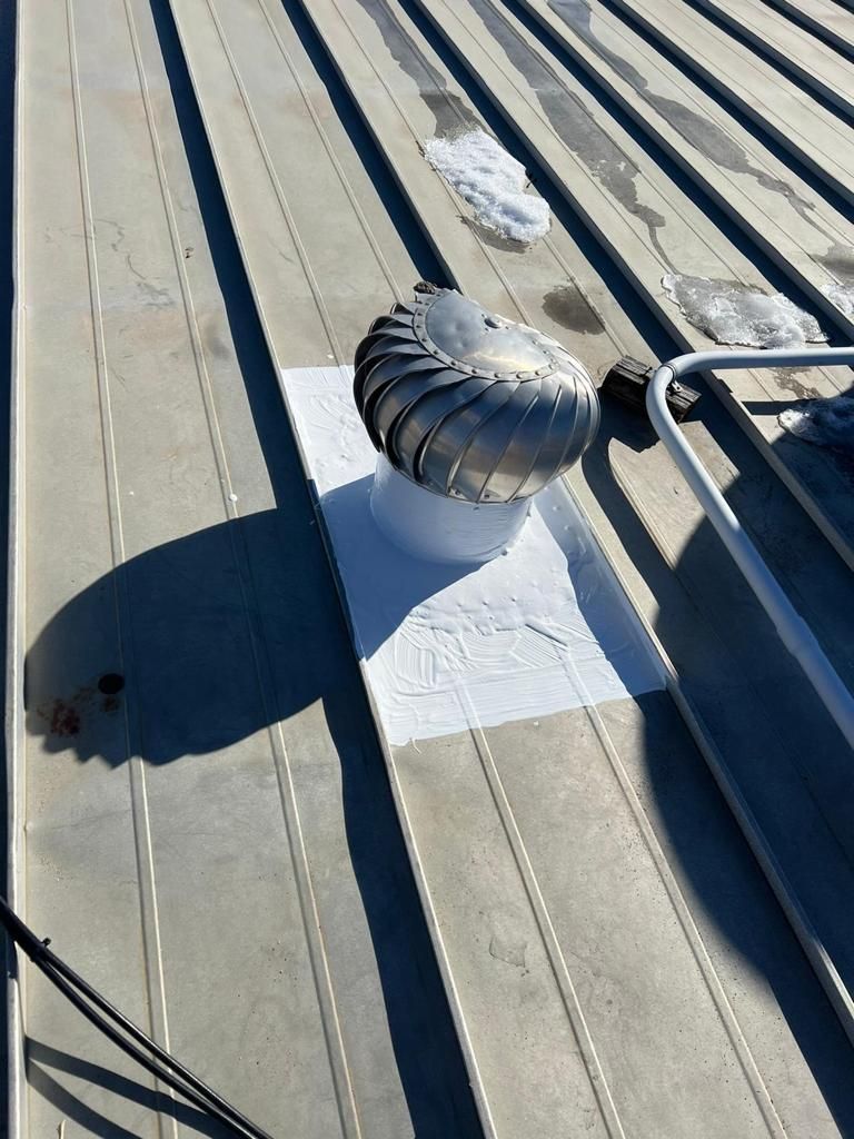 Roof Repair on a metal roof  by Grell Roofing, LLC