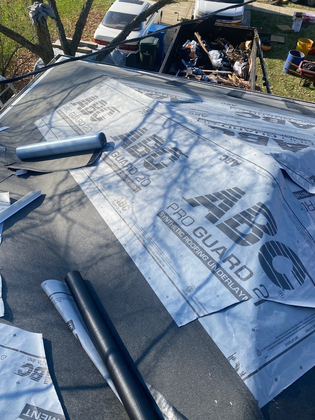 Residential Roofing Installation using Ownens Corning Duration Brownwood by Absolute Roofing and Construction