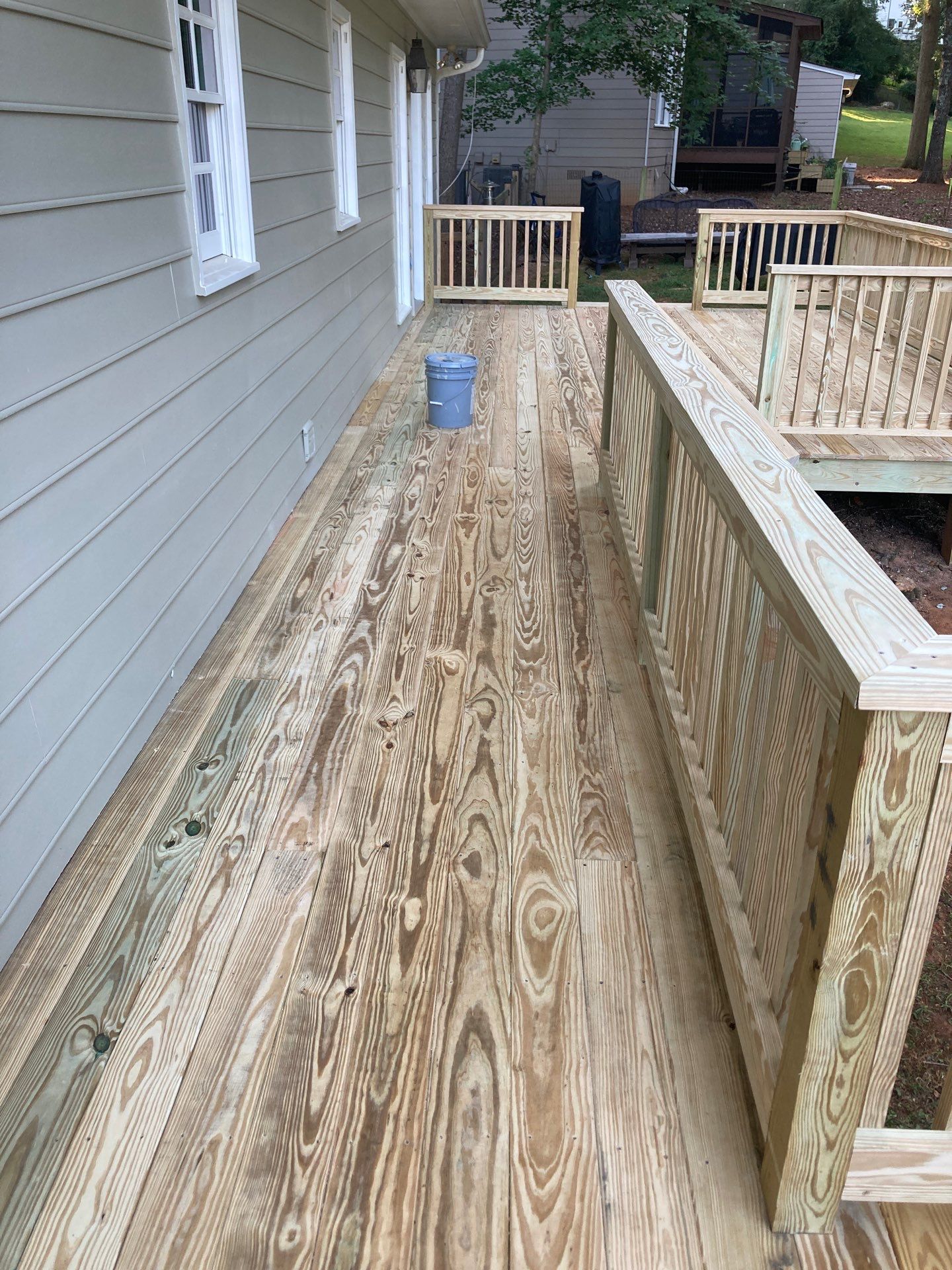 Pressure Treated Wood Resurface by Nelson Exteriors 