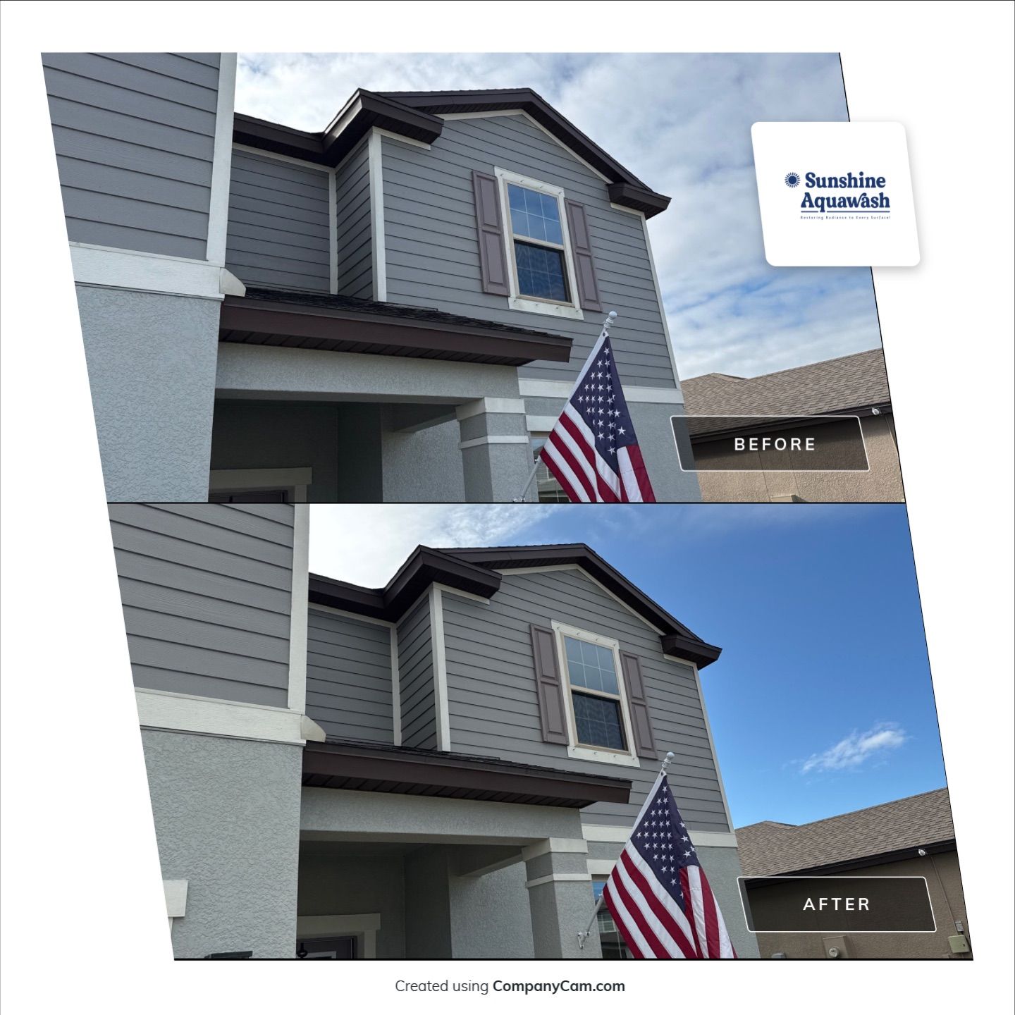 House Wash & Driveway / Sidewalk Cleaning by Sunshine AquaWash