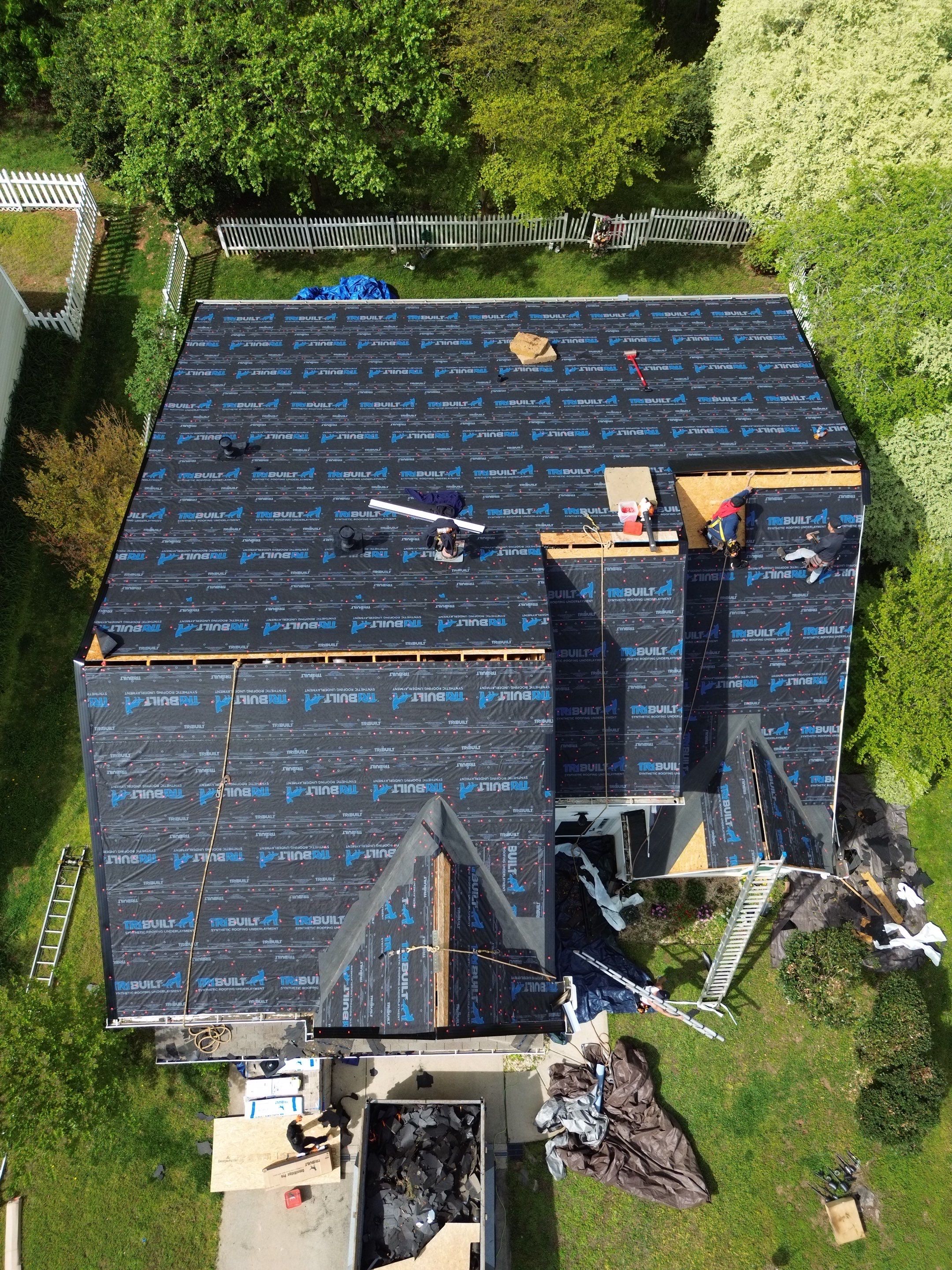 Roof and gutter replacement by hail and wind damage by Just Brilliant Restoration JBR