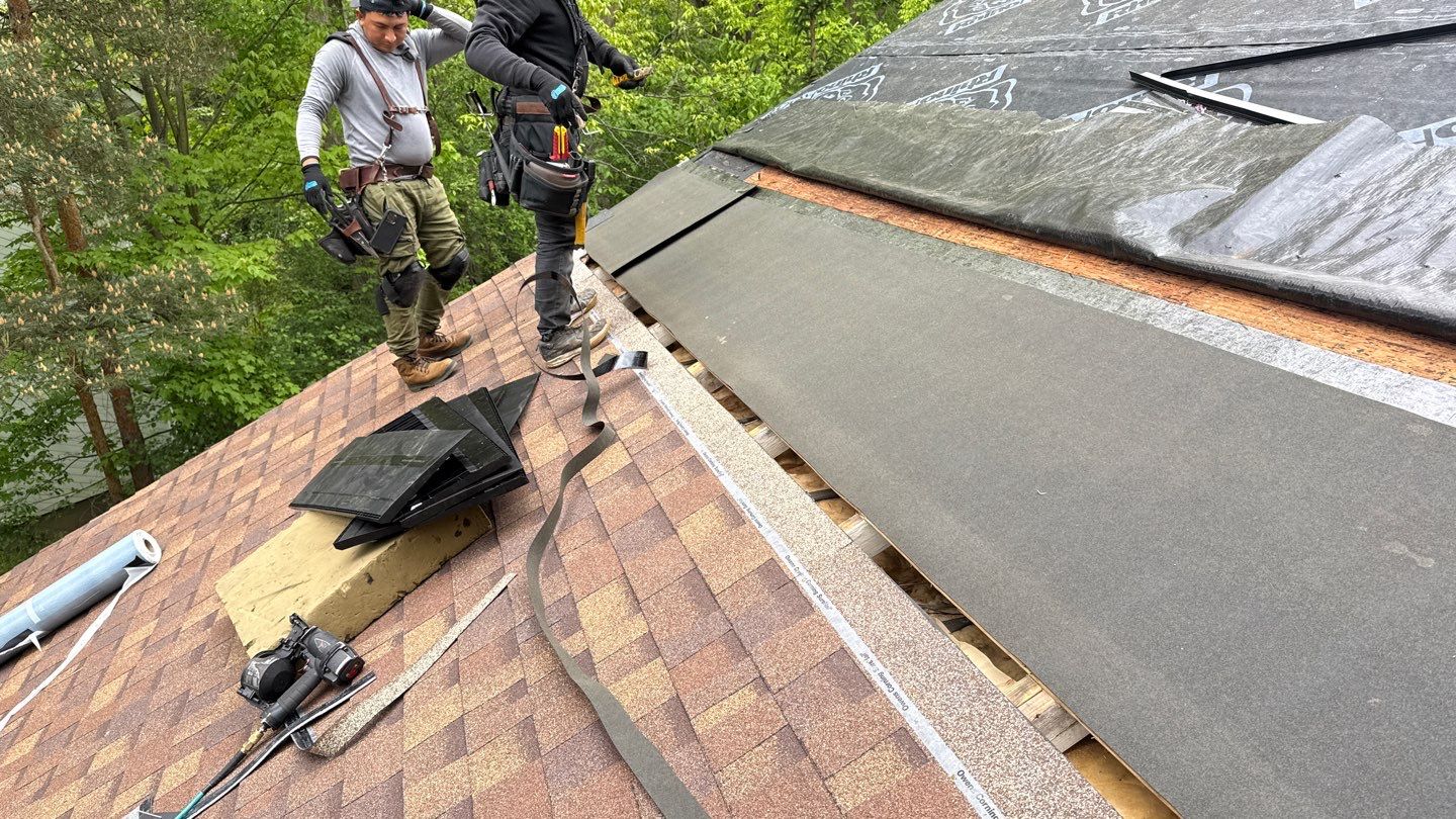 Roof Replacement using Owens Corning Desert Rose by 180 Contractors