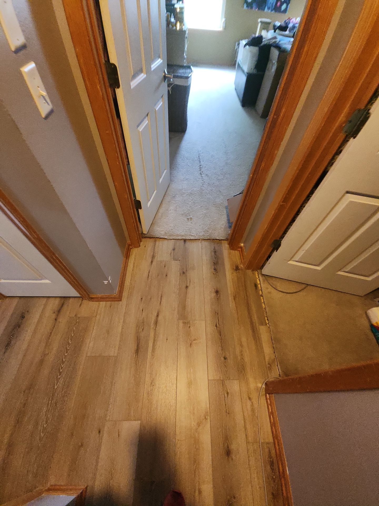 Bathroom Remodel using Luxury Vinyl Plank by The Shower Company