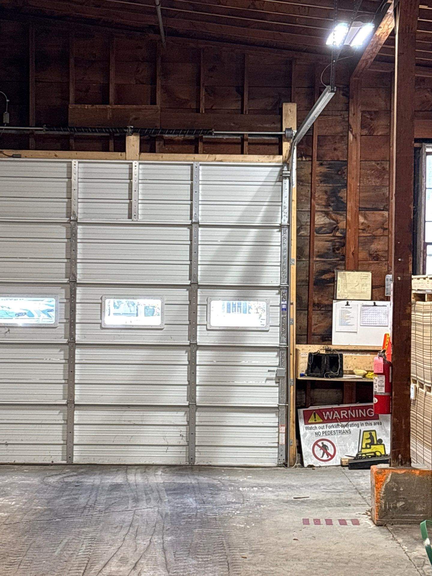 Commercial Door Installation using Industrial Series Garage Door by Keene Door