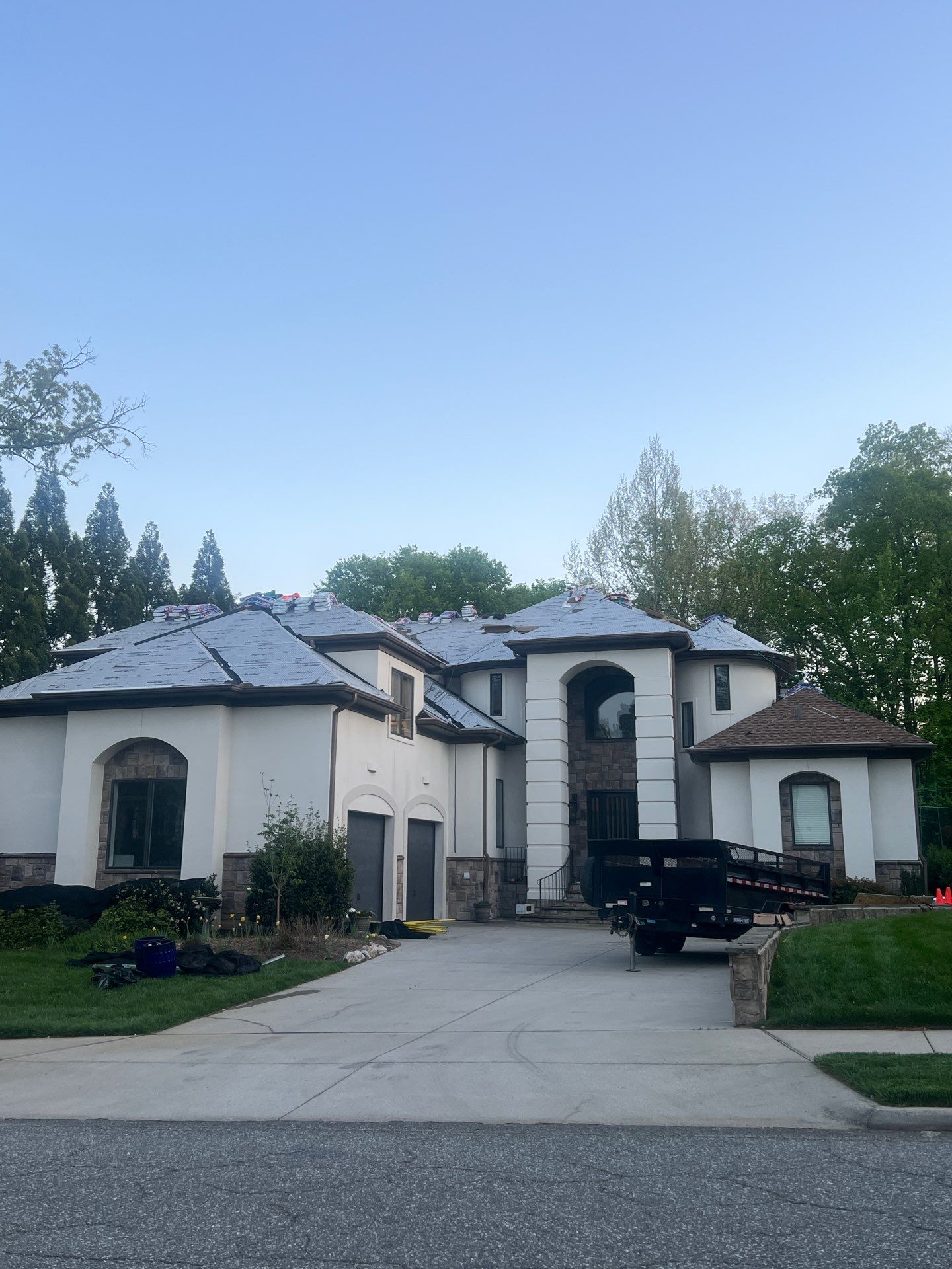 Full Roof Replacement using GAF HDZ Shakewood by Just In Time Roofing and Restoration