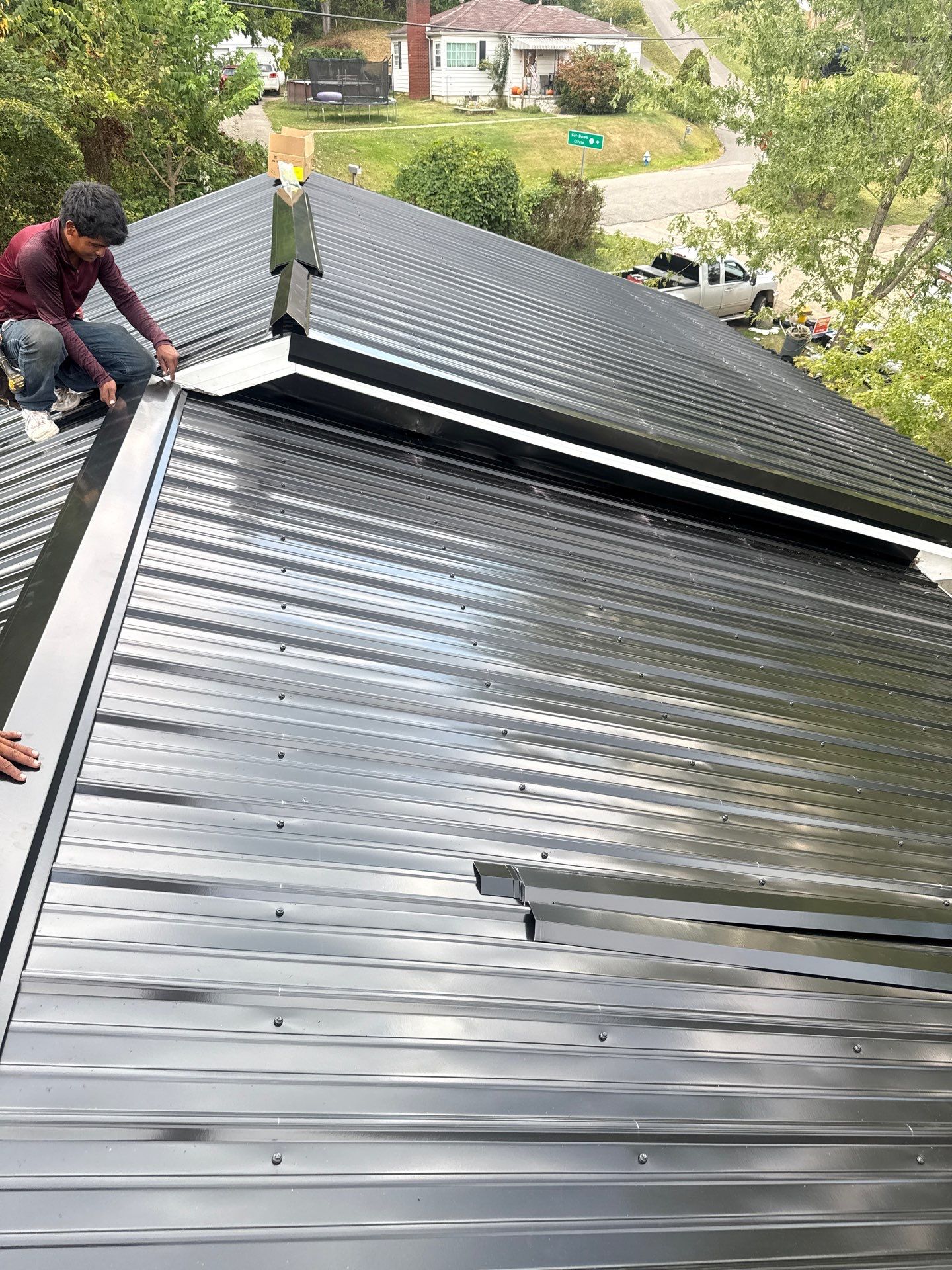 Residential Roofing Installation using Metal by Rainstoppers Roofing