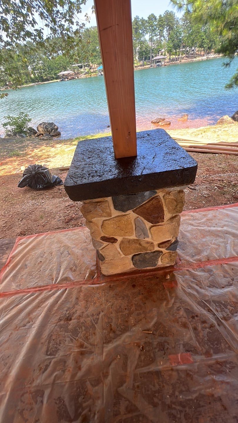 Stamped Concrete Pavilion Slab by Xtreme Concrete Services