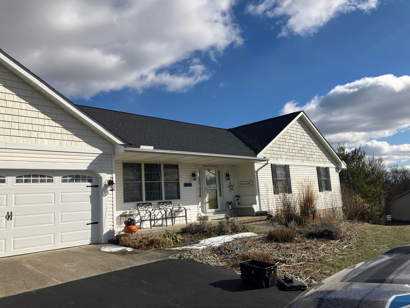 Residential Roofing Installation using Performance Panel Metal - Frost Black by RoofX 