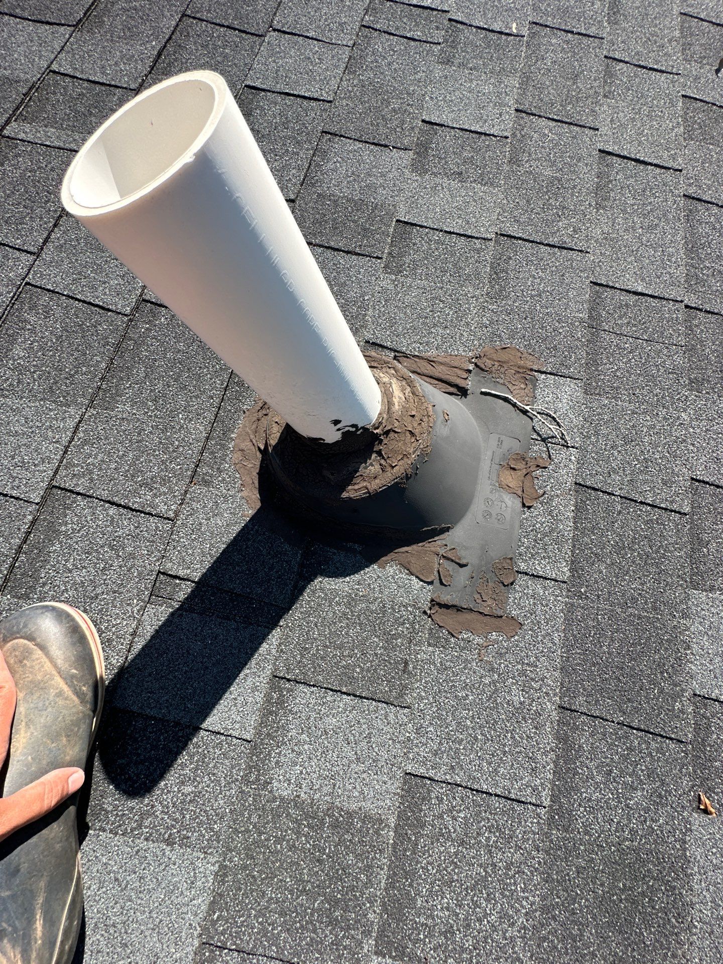 Repairing Leaking Pipe Boots by Peak 2 Peak Services LLC