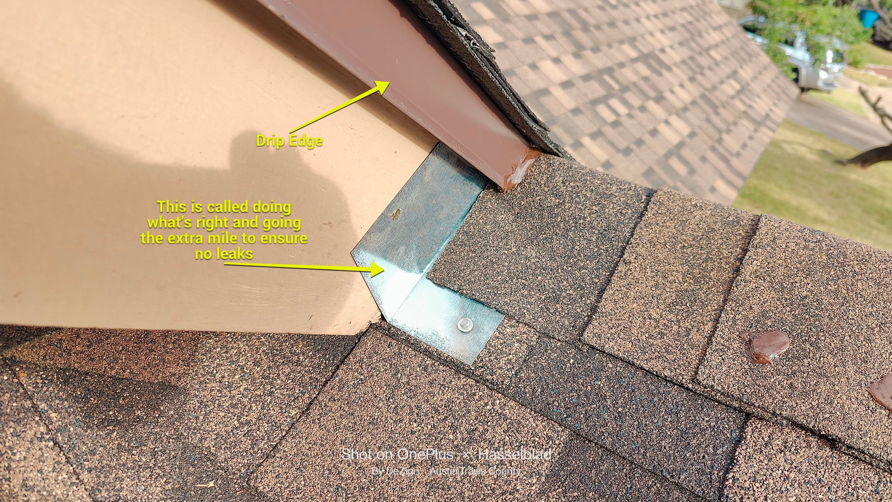 New Roof Installation Of IKO Dynasty Color Brownstone by DeZign Roofing & Exteriors