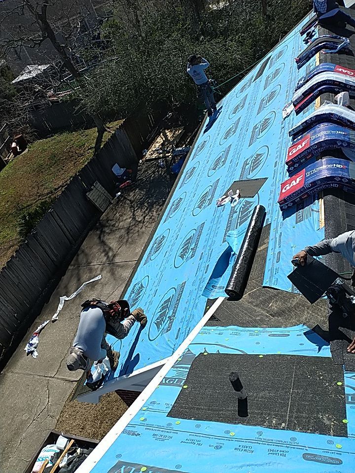 Residential Roofing Installation using Roof Replacement by American Roofing & Construction LLC