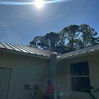 24ga 1.5" Mechanical Seam Champagne  by Total Roofing System The Metal Roof Experts