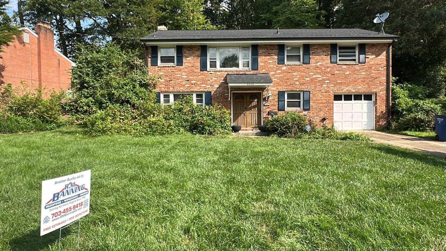 Springfield Tree Damage Restoration: CertainTeed Landmark Designer Shingles in Charcoal Black by RM Banning, Inc.