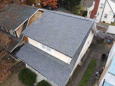 Residential Roofing Installation using GAF Timberline HDZ Pewter Gray