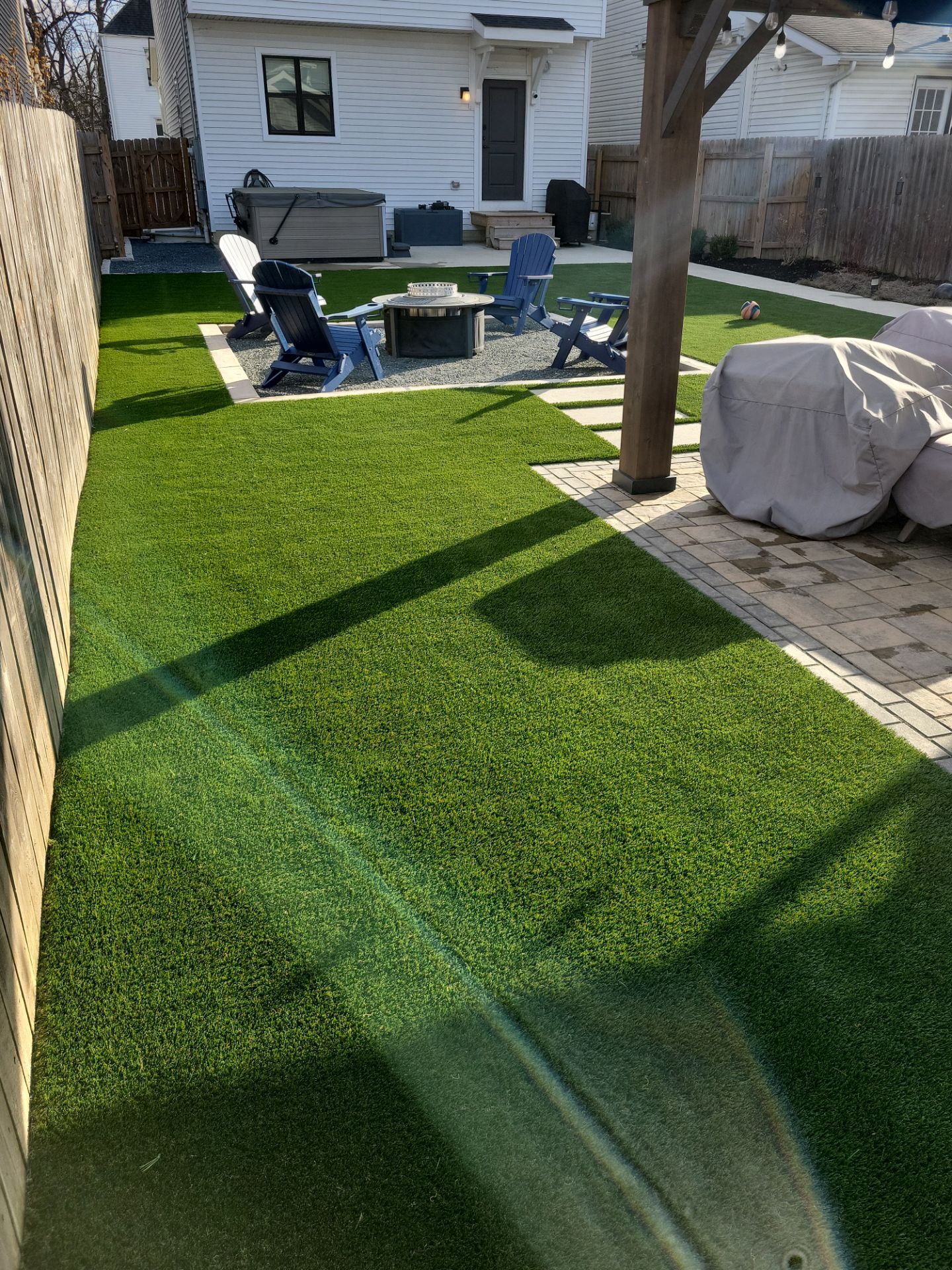 Full German Village Backyard  by Southwest Greens Midwest