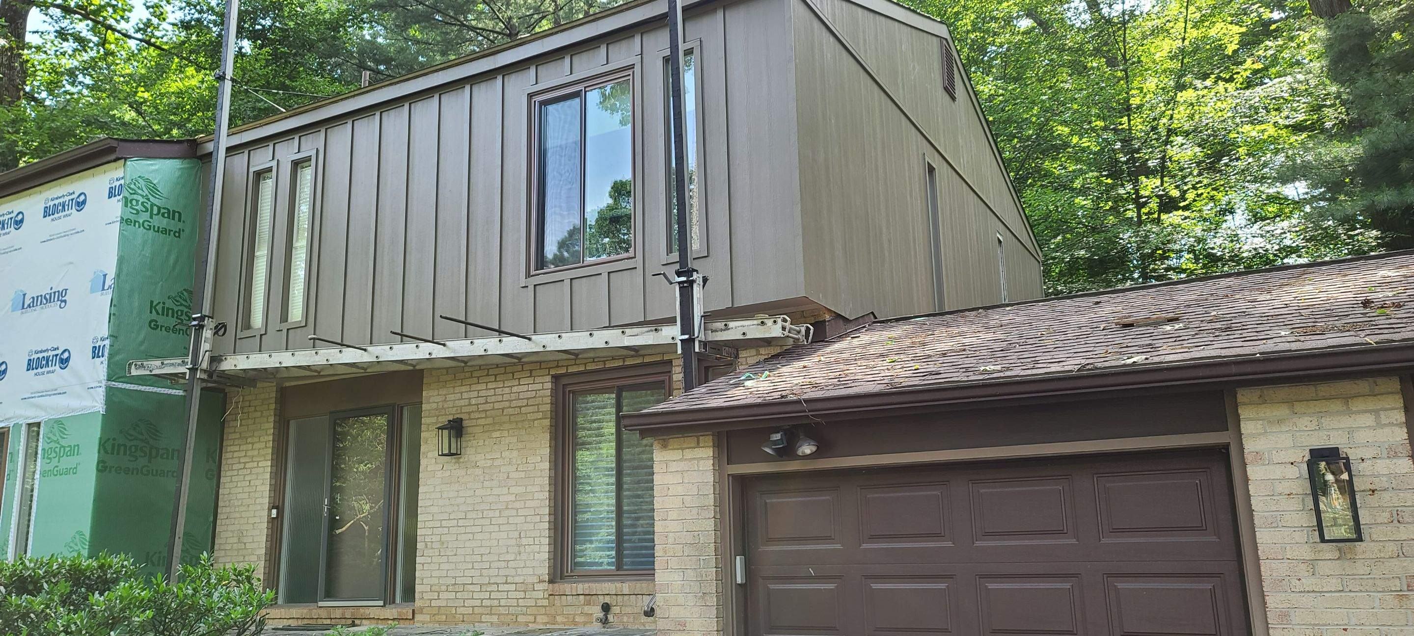 James Hardie Board and Batten Siding and ProVia entry door by Window Depot of Annapolis