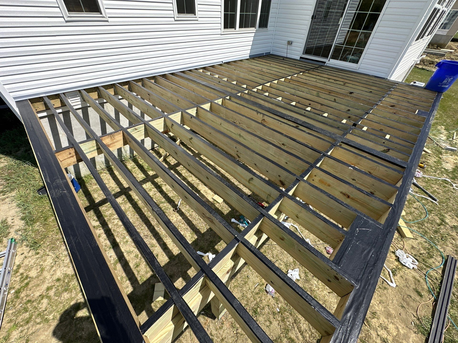 New deck + Manual Louvered Pergola by deck guardian